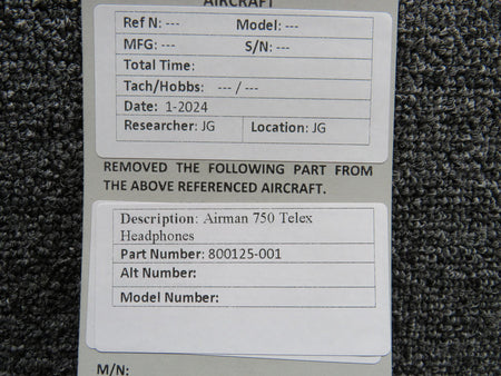 Telex 800125-001 Telex Headphones