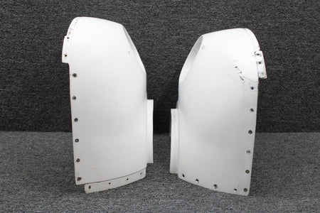 Cessna Aircraft Parts 0851202-7, 0851202-8 Cessna 401A Engine Nose Cap Assy Inbd, Outbd Set (Cracked)