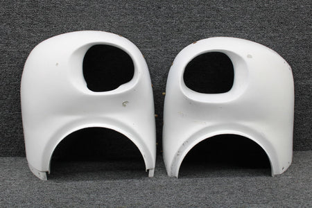 Cessna Aircraft Parts 0851202-7, 0851202-8 Cessna 401A Engine Nose Cap Assy Inbd, Outbd Set (Cracked)
