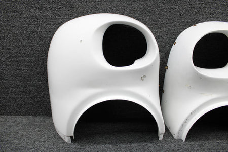 Cessna Aircraft Parts 0851202-7, 0851202-8 Cessna 401A Engine Nose Cap Assy Inbd, Outbd Set (Cracked)