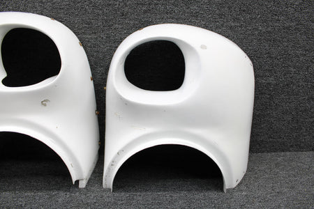 Cessna Aircraft Parts 0851202-7, 0851202-8 Cessna 401A Engine Nose Cap Assy Inbd, Outbd Set (Cracked)
