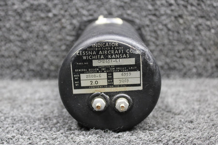 General Design CM2651-L1 General Design 2800-6 Turn and Bank Indicator (24V)