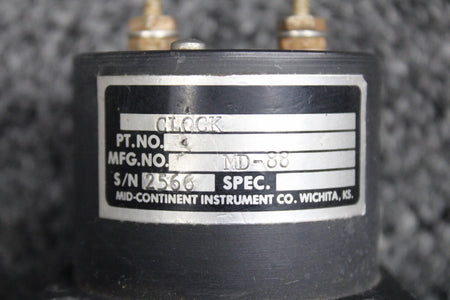 Mid-Continent / Quartz MD-88 Mid-Continent, Quartz Clock Indicator (Volts: 12-32)