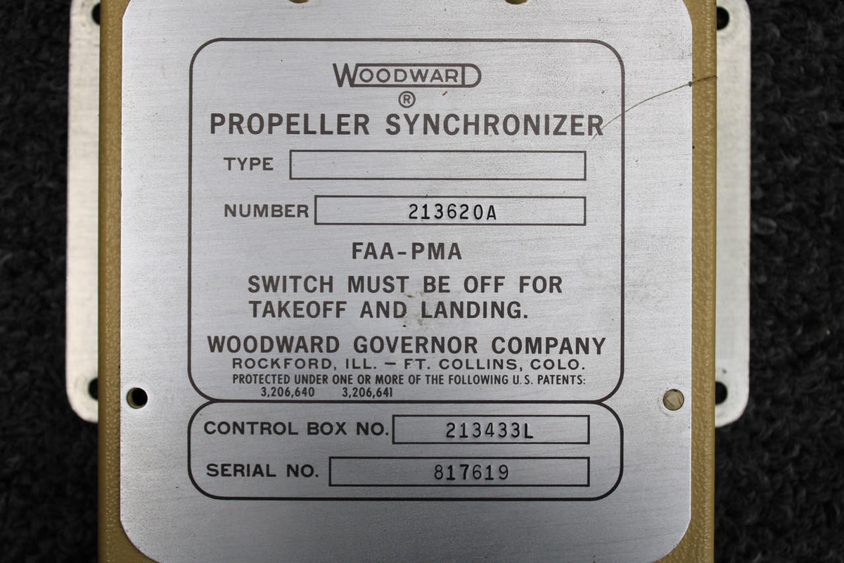 Woodward 213620A Woodward Propeller Synchronizer Assembly