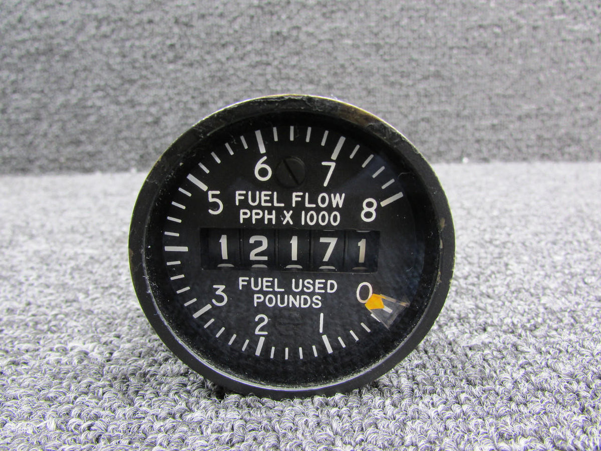 General Electric 8DJ125LWK4 General Electric Rate of Flow-Fuel Used Indicator (Orange Pointer)