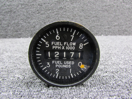 General Electric 8DJ125LWK4 General Electric Rate of Flow-Fuel Used Indicator (Orange Pointer)