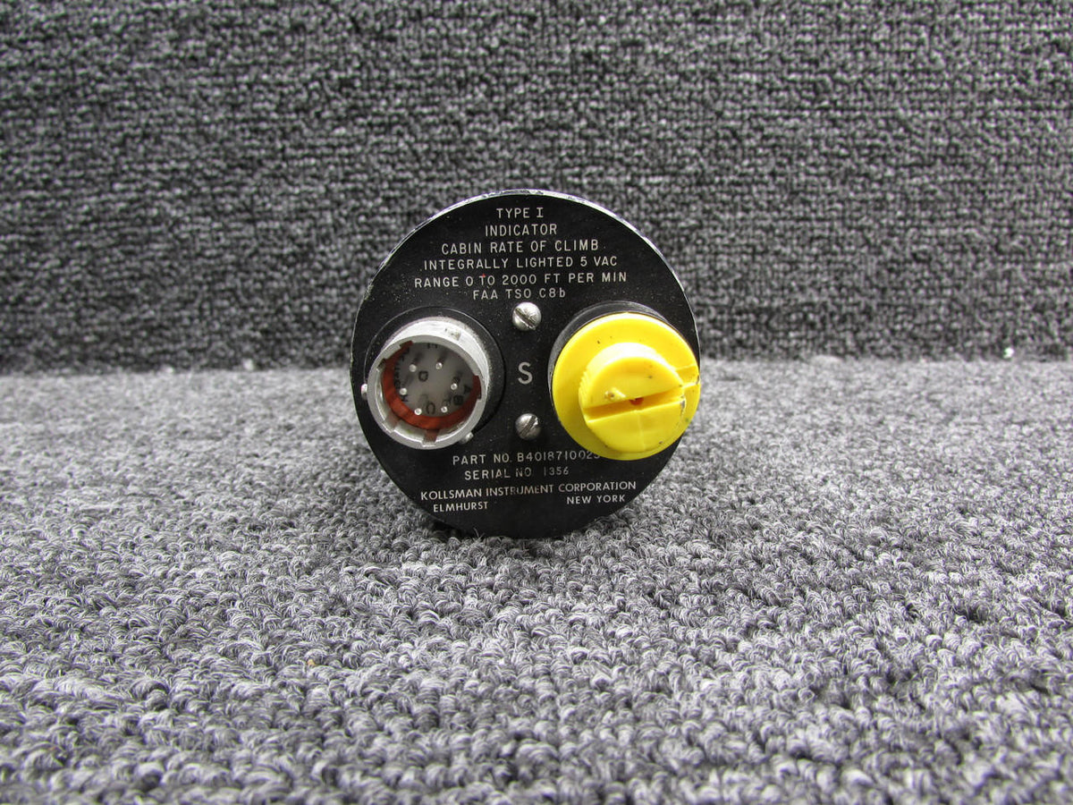 kollsman B4018710025 Kollsman Cabin Rate of Climb Indicator (Type 1) (Worn Face Paint)