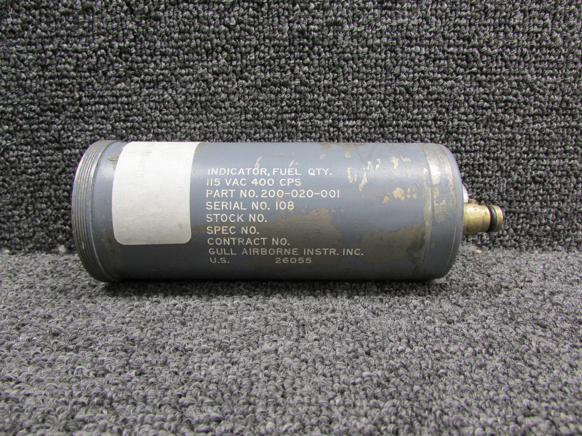 Gull Airborne 200-020-001 Gull Airborne Fuel Quantity Indicator 115VAC (Chipped Face)