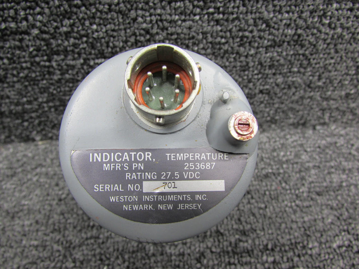 Weston 253687 Weston Cabin Air Temperature Indicator 27.5 VDC