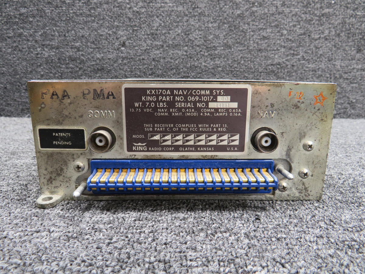King Radio 069-1017-00 King Radio KX-170A Nav-Comm Unit with Modifications