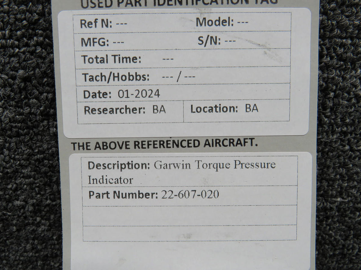 Garmin 22-607-020 Garwin Dual Torque Pressure Indicator