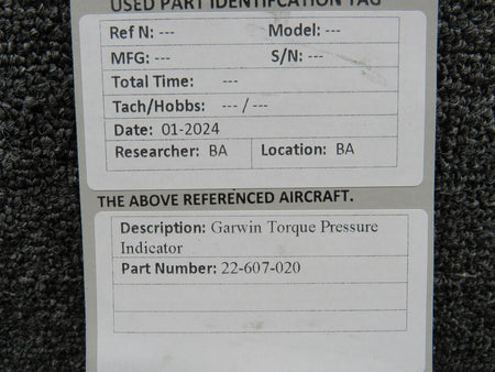 Garmin 22-607-020 Garwin Dual Torque Pressure Indicator