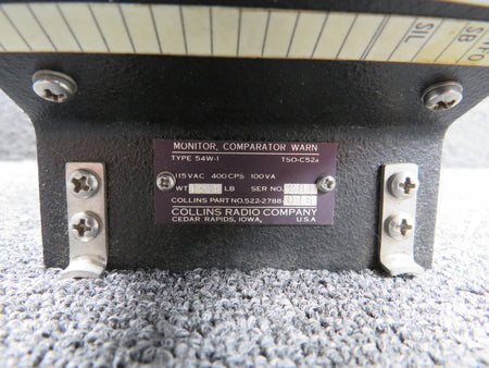 Collins 522-2788-015 Collins 54W-1 Comparing Warning Monitor
