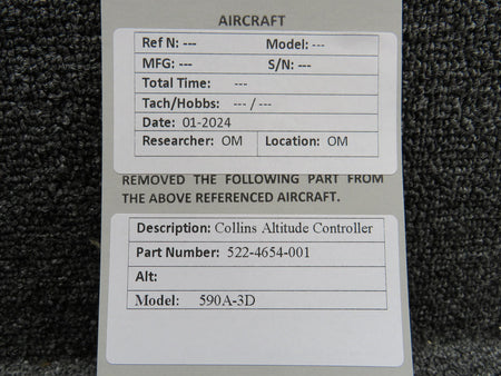Collins 522-4654-001 Collins 590A-3D Altitude Controller