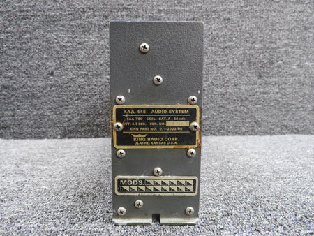 King 071-2003-00 King KAA-445 Audio System with Modifications (Grey)