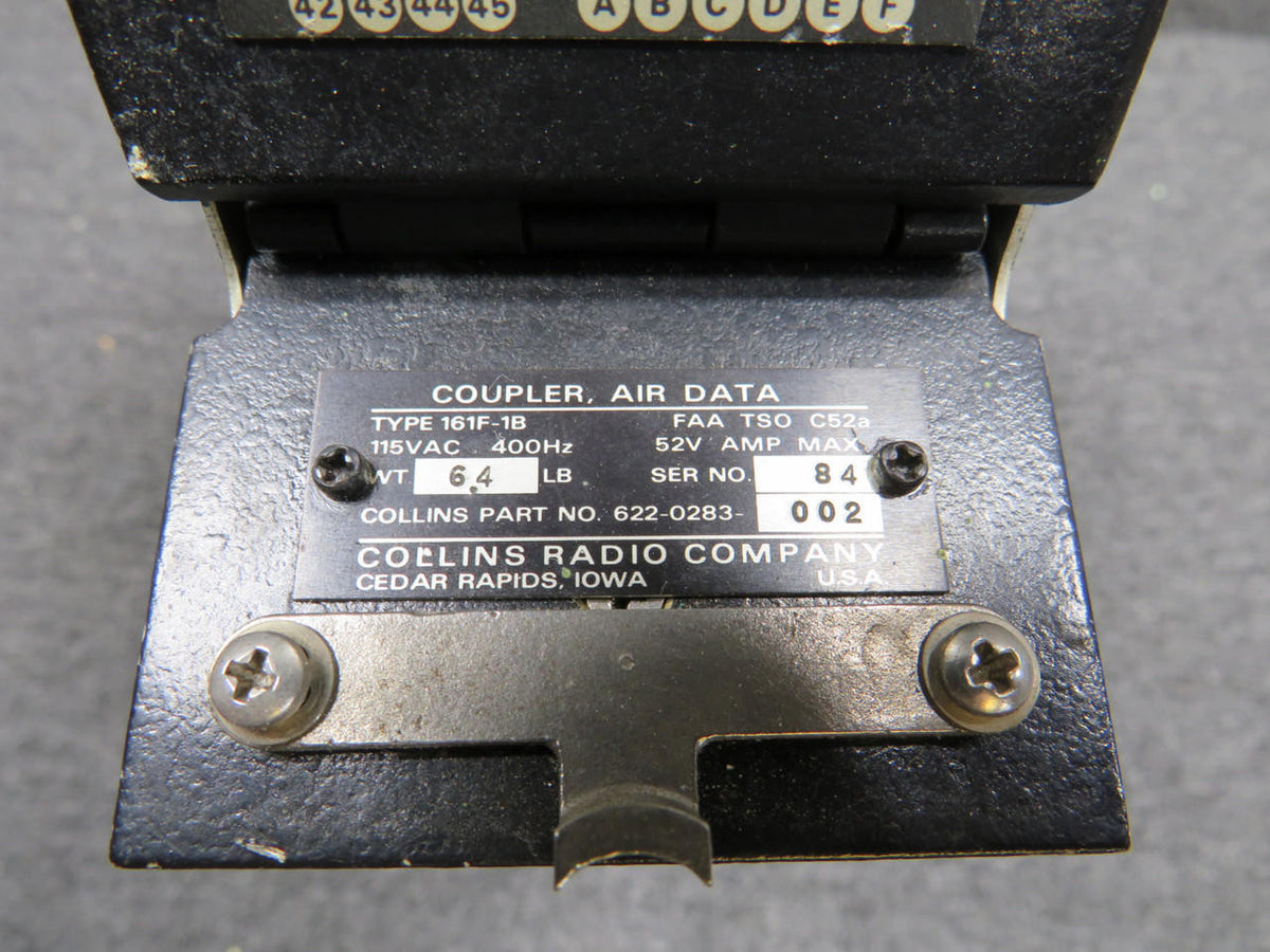 Collins 622-0283-002 Collins 161F-1B Air Data Coupler with Modifications