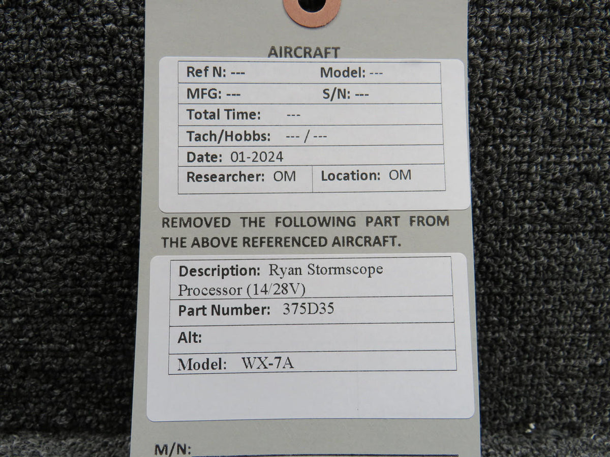 Ryan 375D35 Ryan Stormscope WX-7A Processor (14 or 28V)