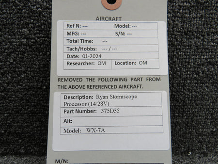 Ryan 375D35 Ryan Stormscope WX-7A Processor (14 or 28V)