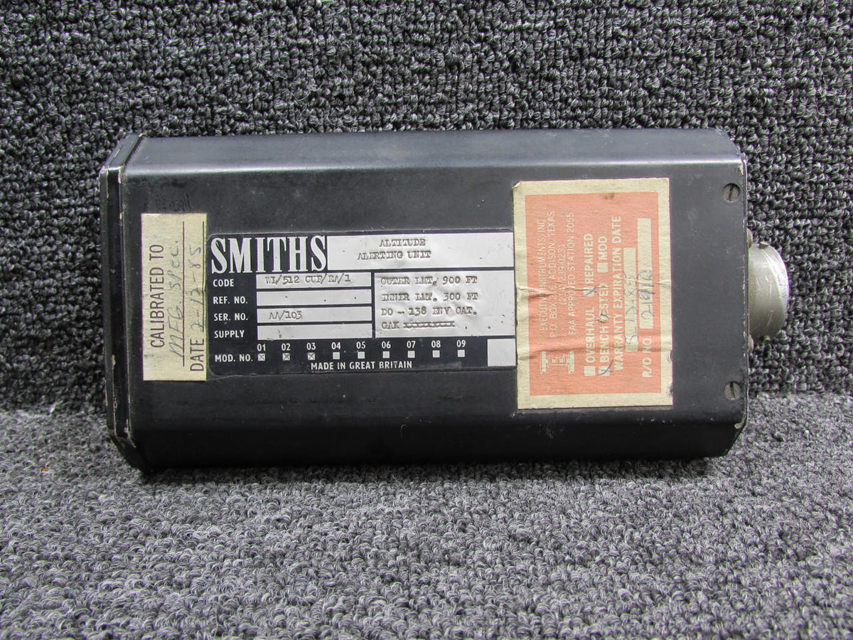 Smiths WL-512CUF-EA-1 Smiths Altitude Alerting Indicator (With Modifications)