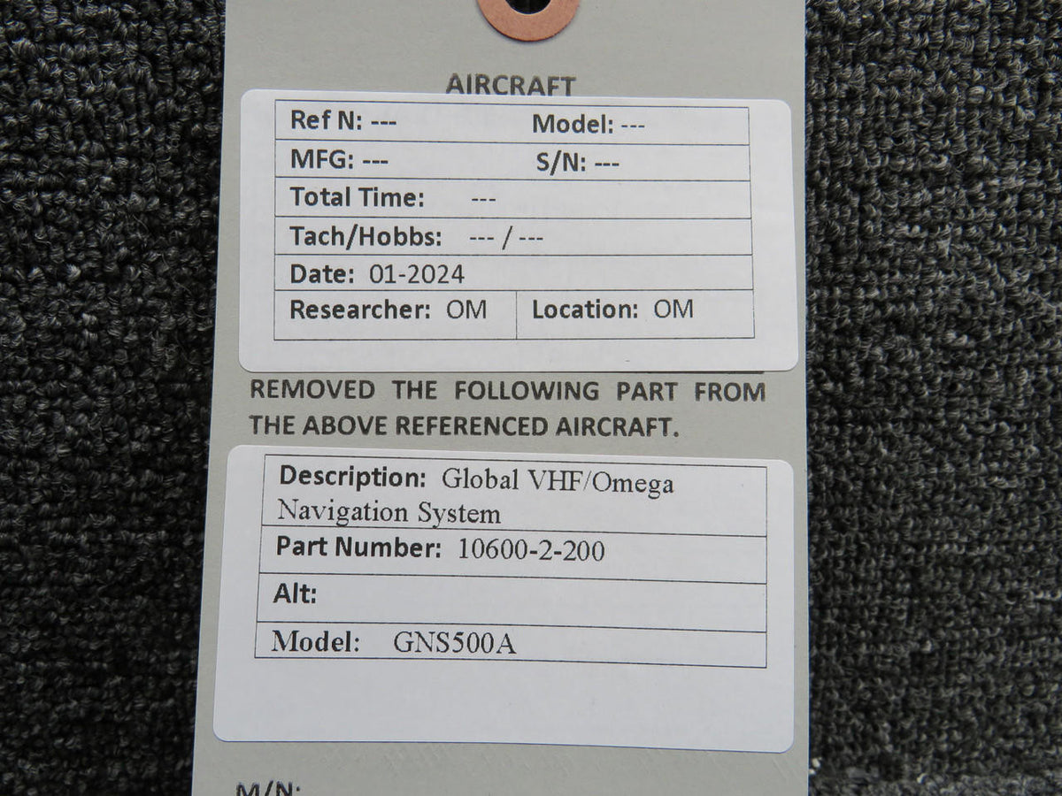 Global Navigation 10600-2-200 Global GNS500A VHF-Omega Navigation System