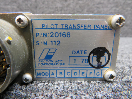 Falcon 21068 Falcon Pilot Transfer Panel with Modifications