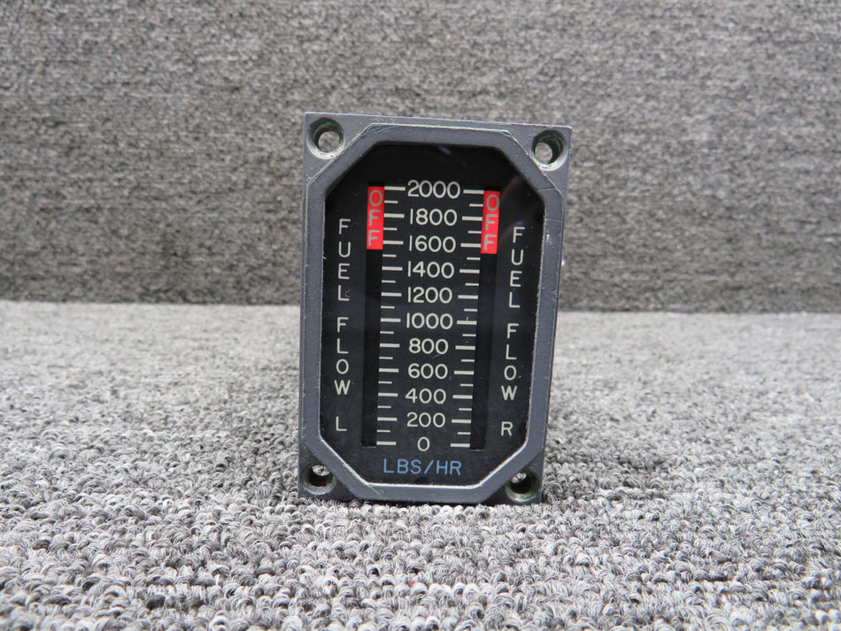 VSDL-OC208E (Alt: 9912147-16) US Gauge Dual Fuel Flow Indicator (28V)