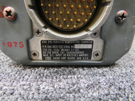King Radio 066-3022-01 King Radio KVN-395 Vertical Navigation Computer (28V)