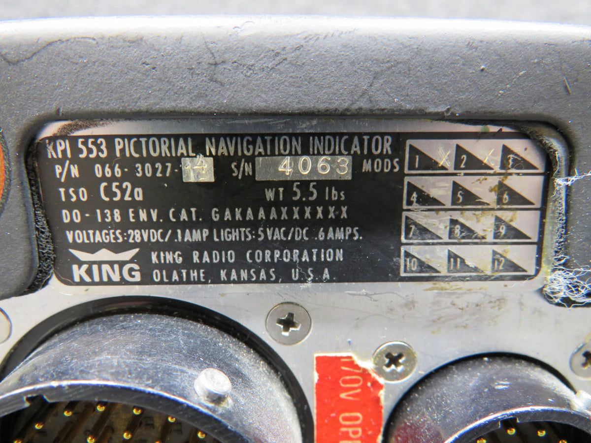 King 066-3027-14 King KPI-553 Pictorial Navigation Indicator with Modifications (28V)