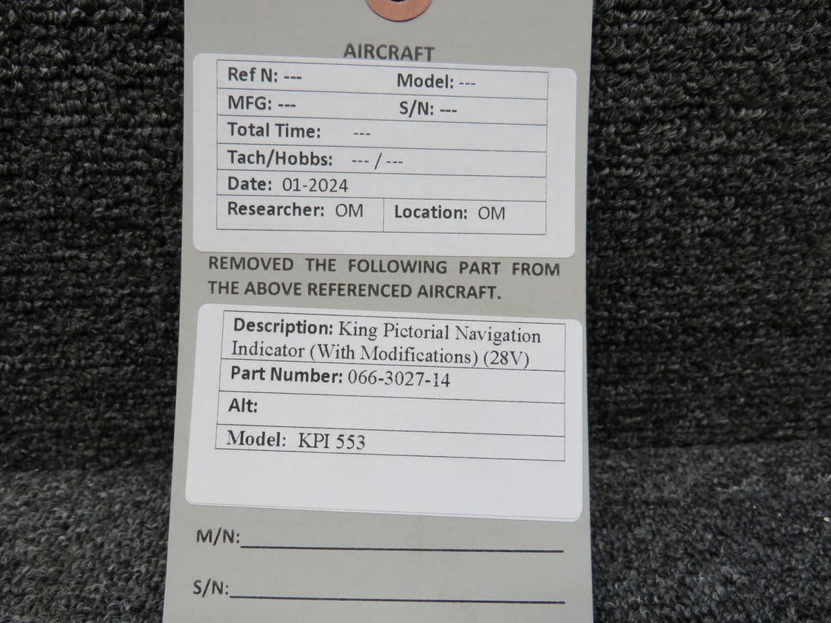 King 066-3027-14 King KPI-553 Pictorial Navigation Indicator with Modifications (28V)