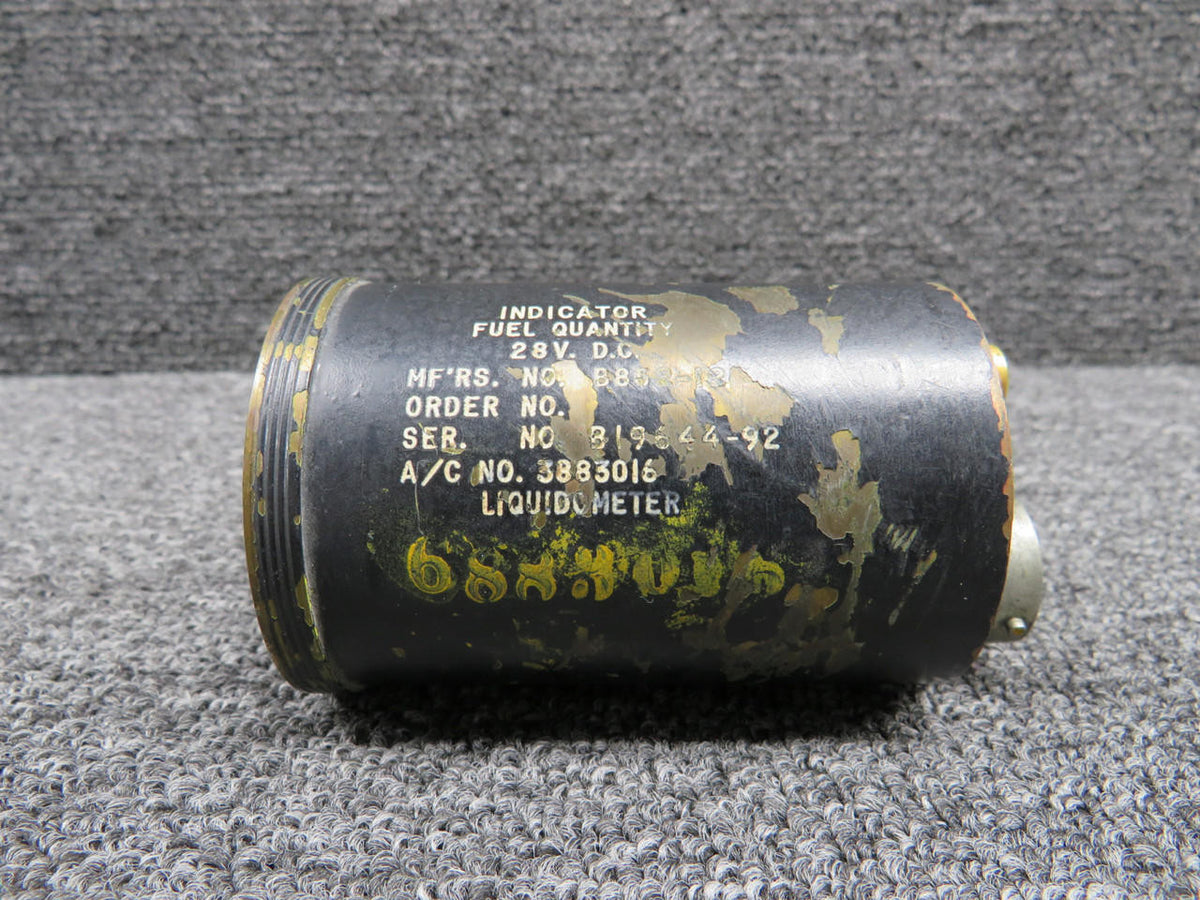 Liquidometer B852-12 (Alt: 3883016) Liquidometer Fuel Quantity Indicator (28V) (Worn Paint)