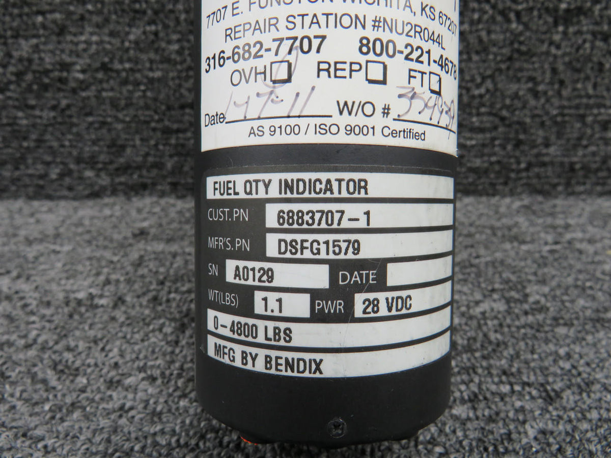 Bendix DSFG1579 (Alt: 6883707-1) Bendix Fuel Quantity Indicator