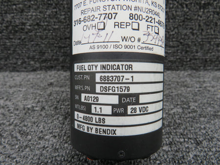 Bendix DSFG1579 (Alt: 6883707-1) Bendix Fuel Quantity Indicator