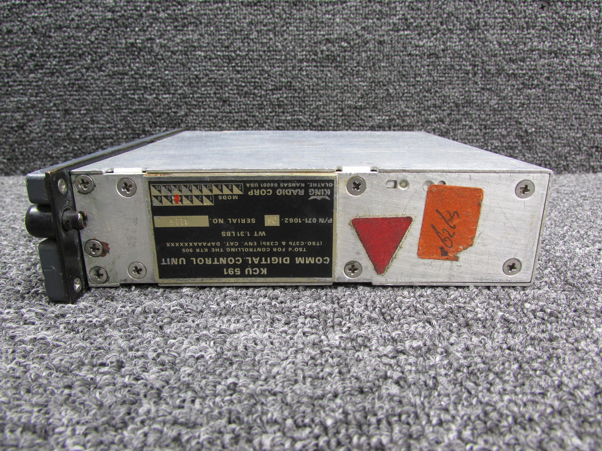 King 071-1062-06 King KCU-591 Comm Digital Control Unit with Mods (Cracked Screen)