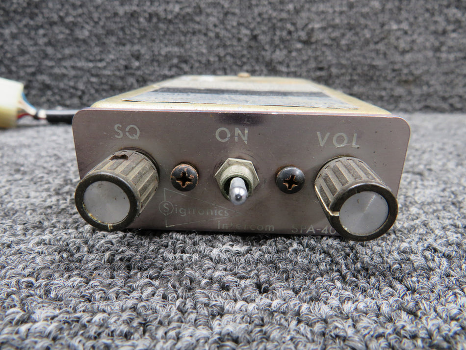 SPA-400 Sigtronics Panel Mounted Intercom (Gold Case and Grey Face) (12-24V)