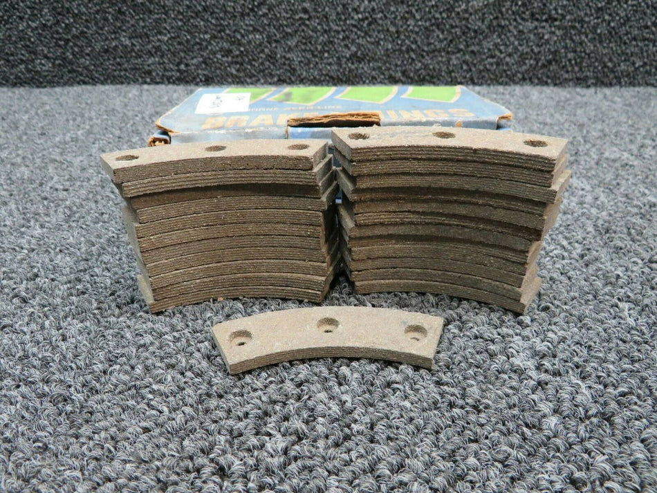 312 Airborne Brake Lining Assembly Set of 24 (NEW OLD STOCK) (SA) BAS Part Sales | Airplane Parts