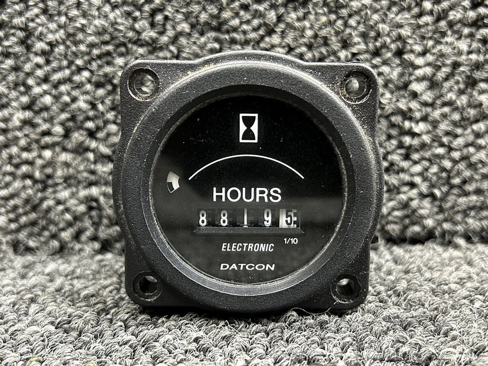 100690 Datcon Instruments 873 Hour Meter Indicator (12-24V, Hours: 8819.50)