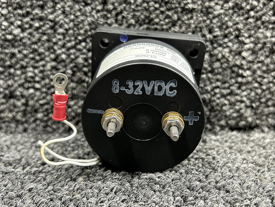 MD90-8 (Alt: A072-8) Mid-Continent Electric Clock with Mod (Lighted, 8-32V)