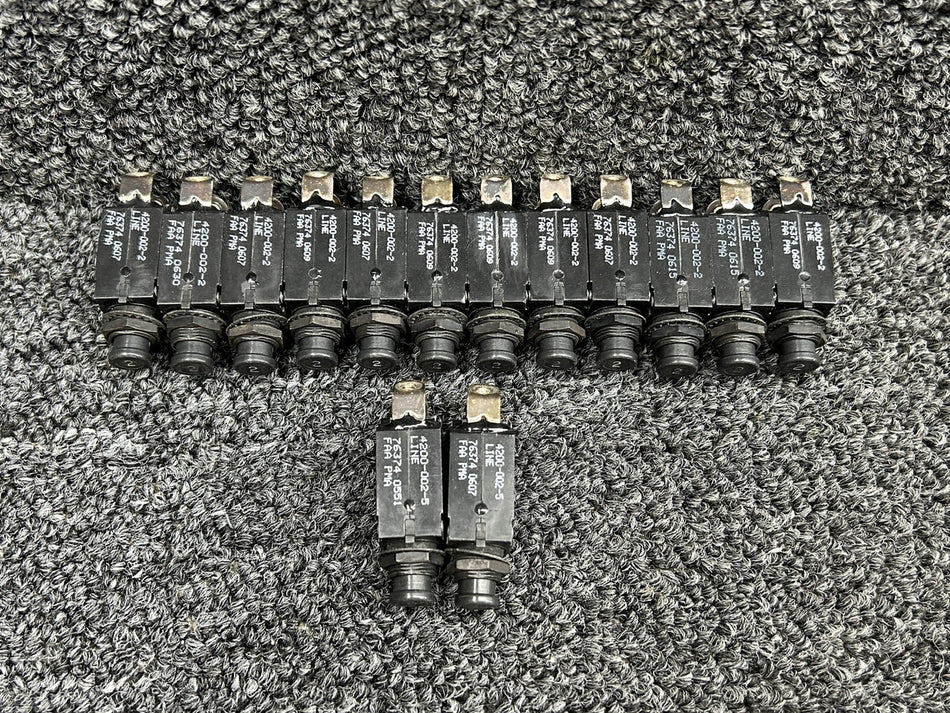4200-002 Eaton Push to Reset Circuit Breaker Set (Amps: 2 and 5)
