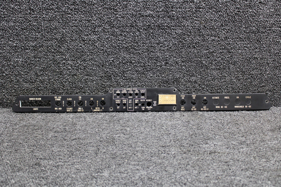 0813444-2, 0813444-3 Cessna 310K Lighted Switch Panel Assembly