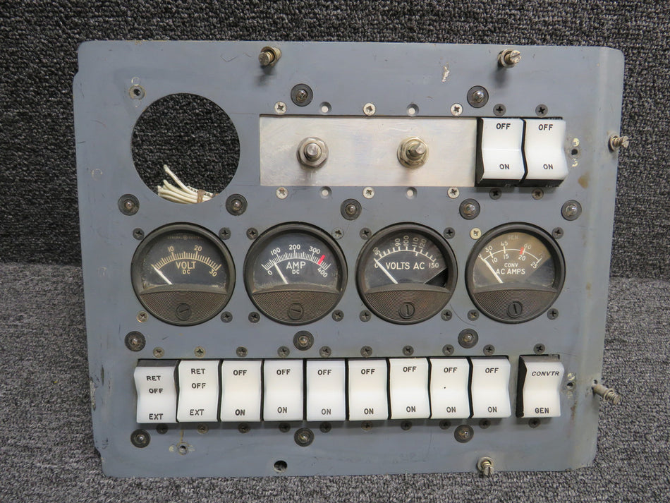 5883060-406 Voltage Ammeter Switch Panel Assembly