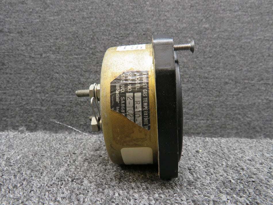 R-10-TPS Radair Dual Exhaust Gas Temperature Indicator (Torn Plate)