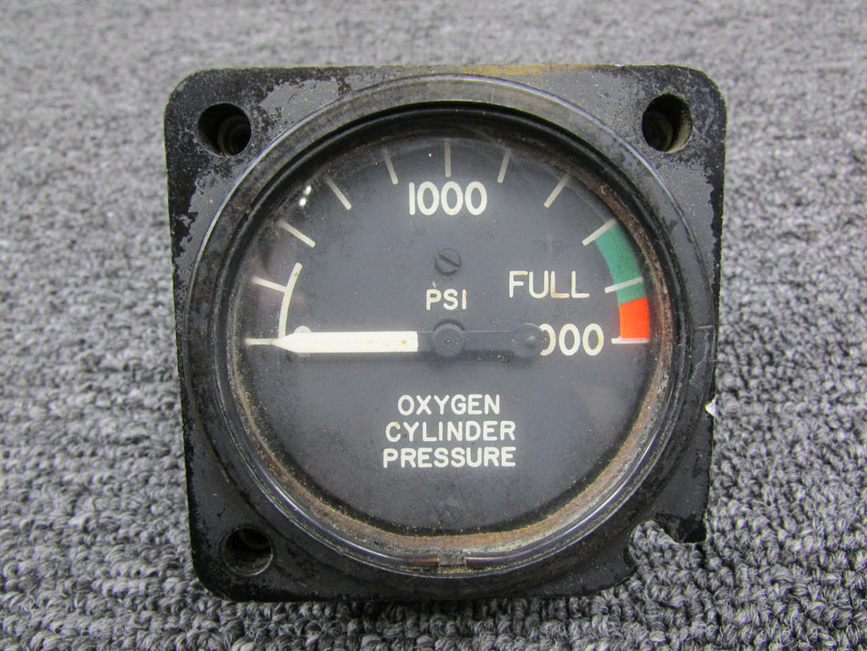 27-83002-1 Swearingen Oxygen Cylinder Pressure Indicator (Broken Corner)