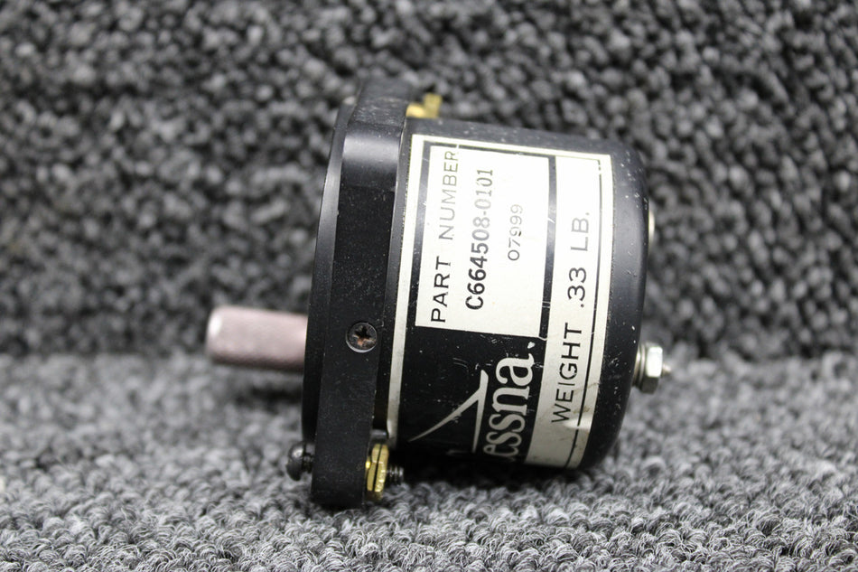 C664508-0101 (Use: C664508-0202) Cessna Electric Clock Indicator (Core- Inop)
