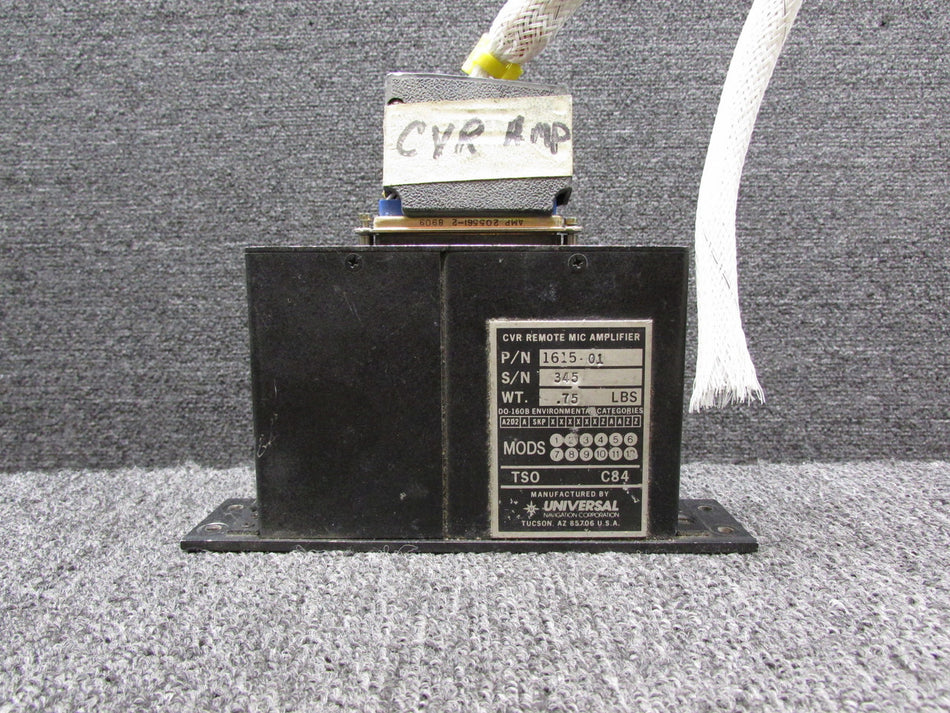 1615-01 Universal Navigation CVR Remote Mic Amplifier