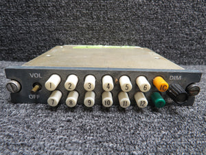 400-0032-1 Wulfsberg C-118 Flitefone III Cockpit Control Unit (Grey) (Embossed)
