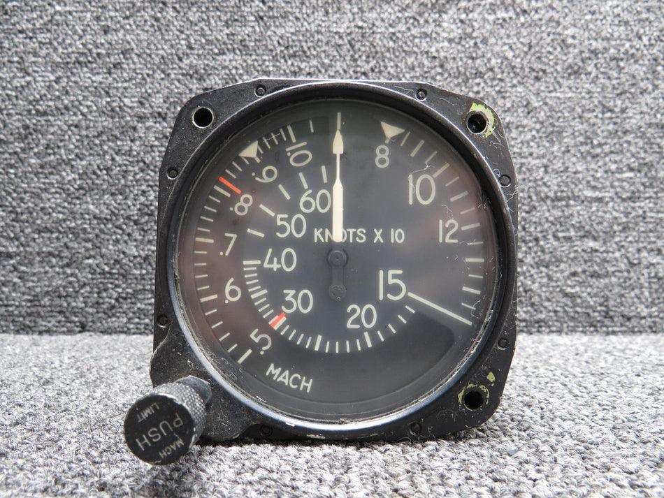 S225-3 Gates Learjet Mach Airspeed Indicator (80-600 Knots)