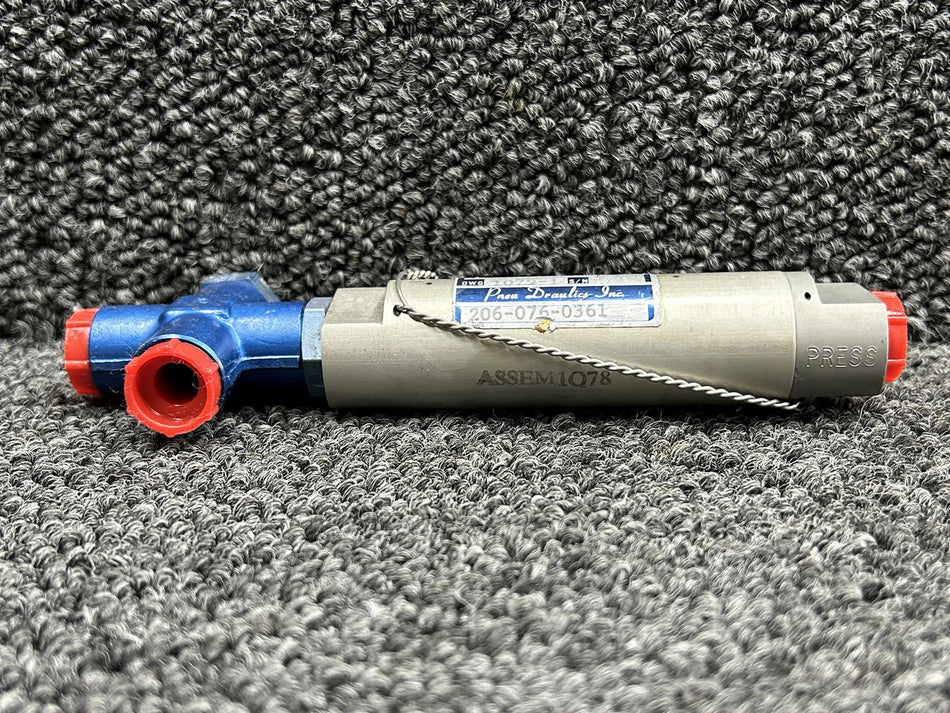 206-076-0361 (Alt: 206-076-036-001) Pneu Draulics Hydraulic Relief Valve Assy