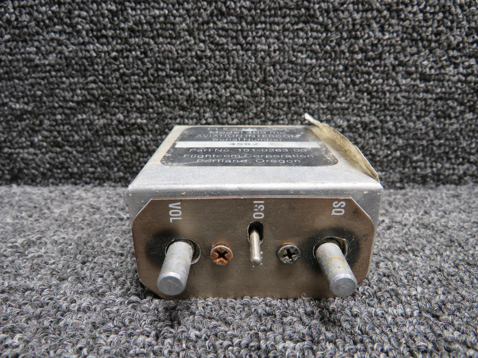 101-0263-00 Flightcom 403-MC Aviation Intercom (Minus Knobs)