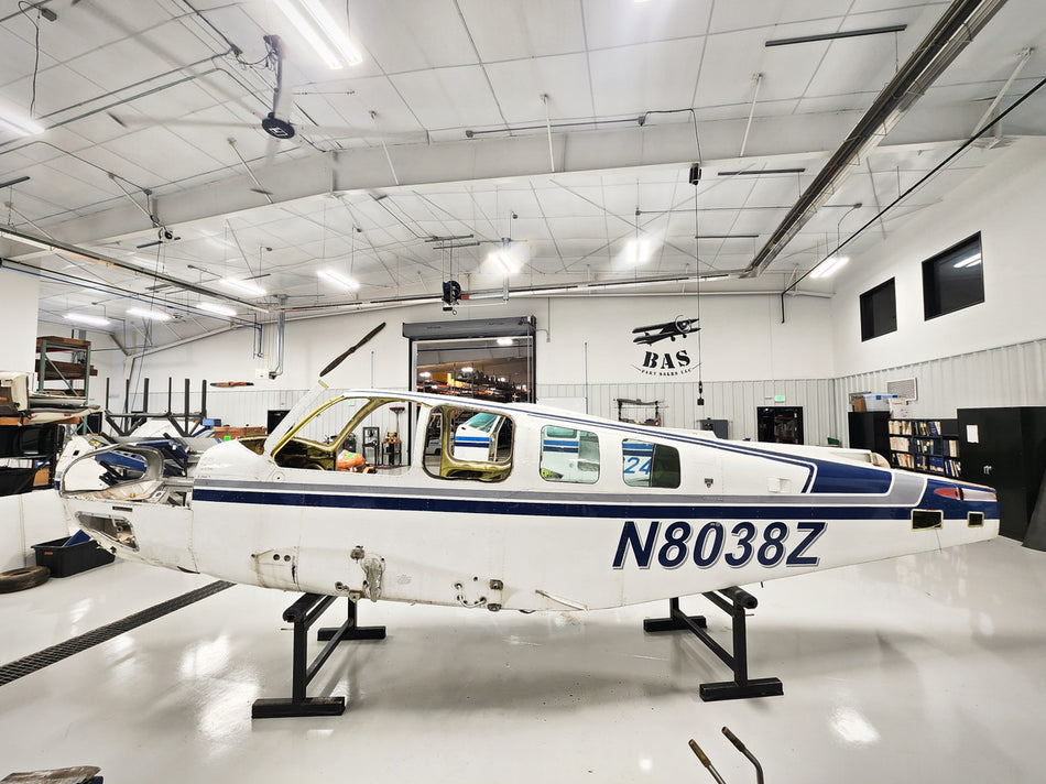 Beechcraft A36 Fuselage with Bill of sale, Airworthiness, Data Tag, and Logs