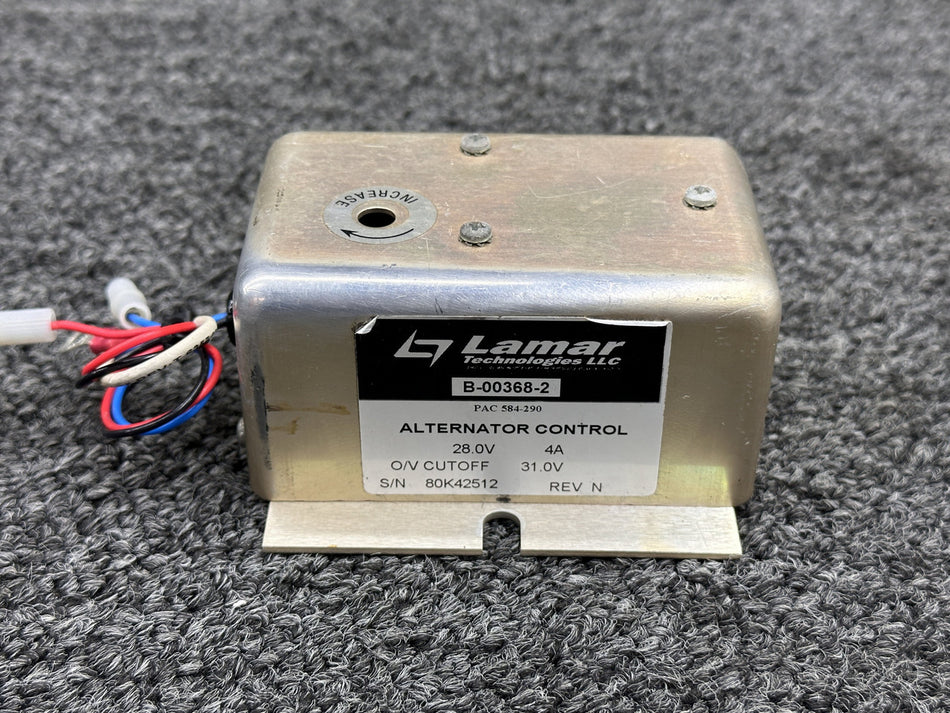 B-00368-2 Rev N Lamar Alternator Control Assembly (28V)